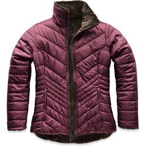 The North Face Women's  Mossbud Insulated Reversible Jacket Coat Fig Brown Small